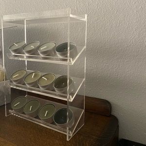 Clear Plastic Layered Organizer